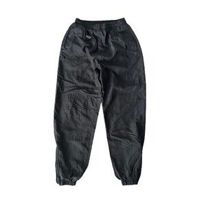 MV Sport Vintage 90s Women Black Lined Track Pants‎ with Zipper Medium